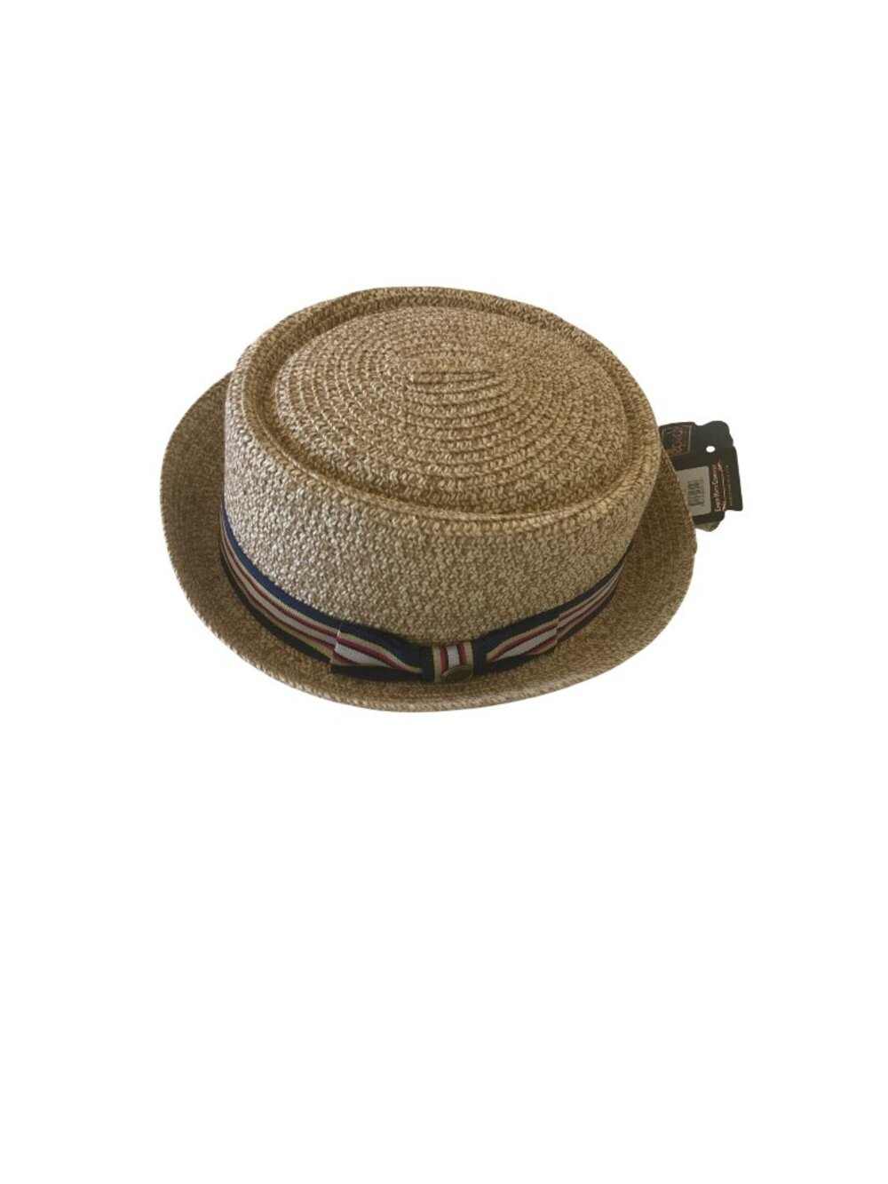 Epoch Straw Boater Hat With Striped Band